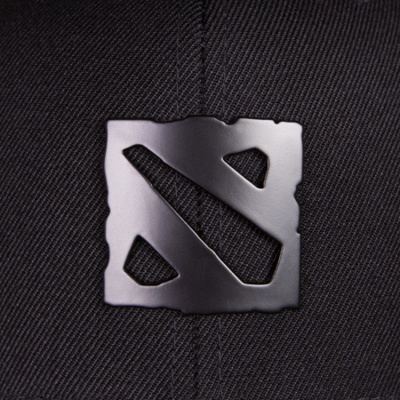 dota 2 metal logo cap