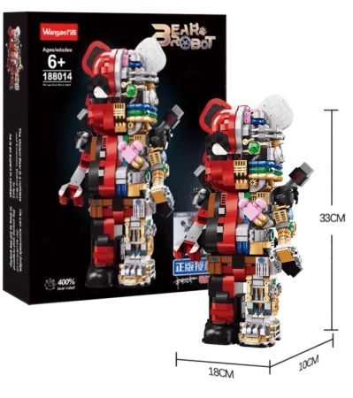 wangao mechanical bear lego - deadpool