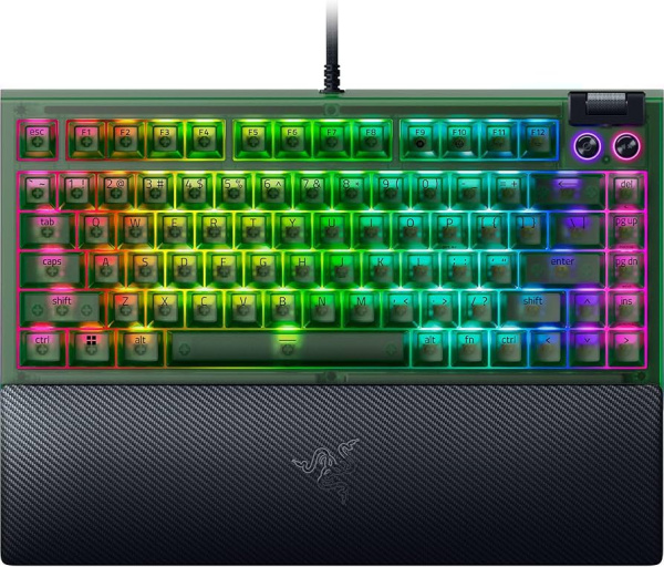 razer blackwidow v4 75% black edition razer orange switches