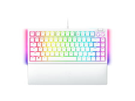 Razer BlackWidow V4 75% White Edition Razer Orange Switches