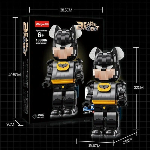 wangao mechanical bear lego - betmen
