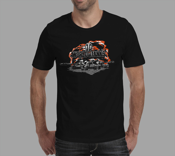 футболка с логотипом world of tanks (art10)